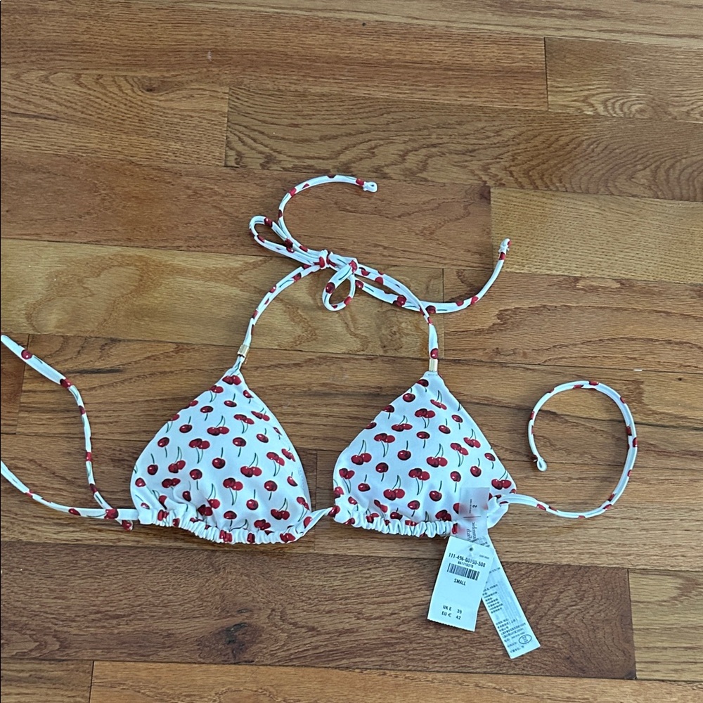 Abercrombie and Fitch Cherry Print Bikini Top NWT- Small